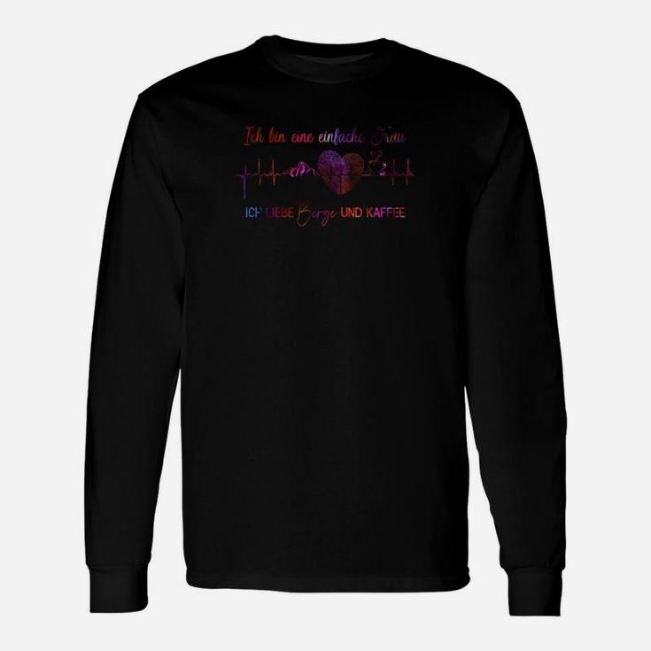 Schwarzes Langarmshirts Herren mit Neon-Textdesign, Stilvolles Modestück