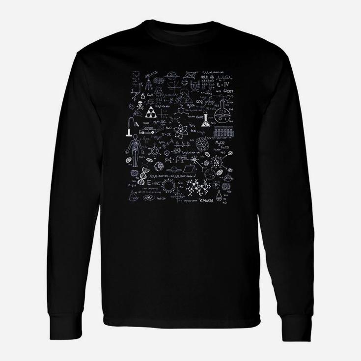 Science Physic Math Chemistry Biology Astronomy Long Sleeve T-Shirt