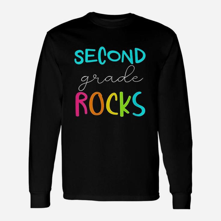 Second Grade Rocks Team 2nd Grade Teacher Long Sleeve T-Shirt