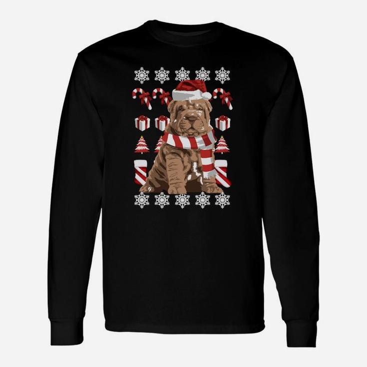 Shar Pei Weihnachtspulli Langarmshirts