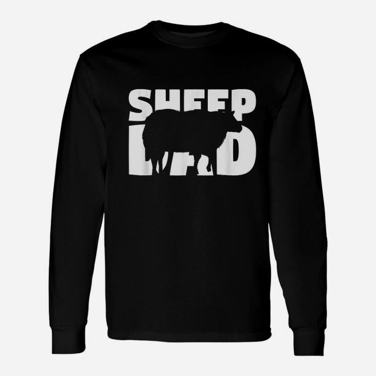 Sheep Dad Sheep Lover For Father Zoo Animal Long Sleeve T-Shirt