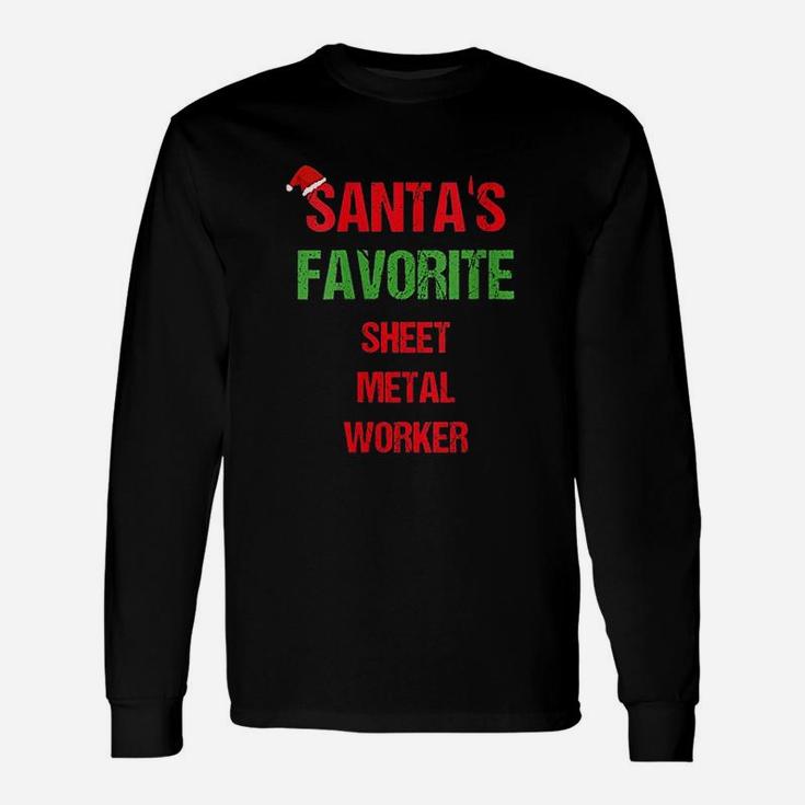 Sheet Metal Worker Christmas Long Sleeve T-Shirt