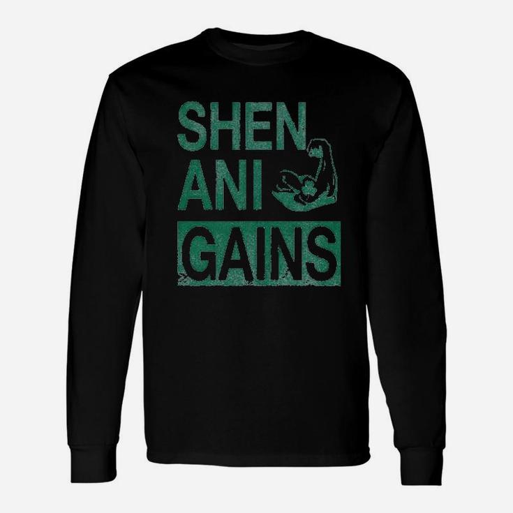 Shenanigains Workout Saint Patricks Day Long Sleeve T-Shirt