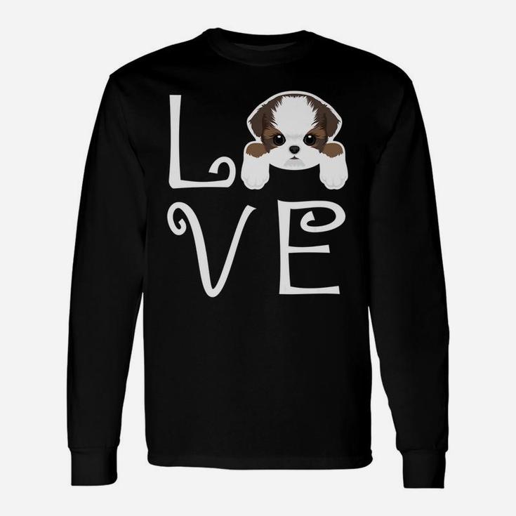 Shih Tzu Love Dog Owner Shih Tzu Puppy Long Sleeve T-Shirt