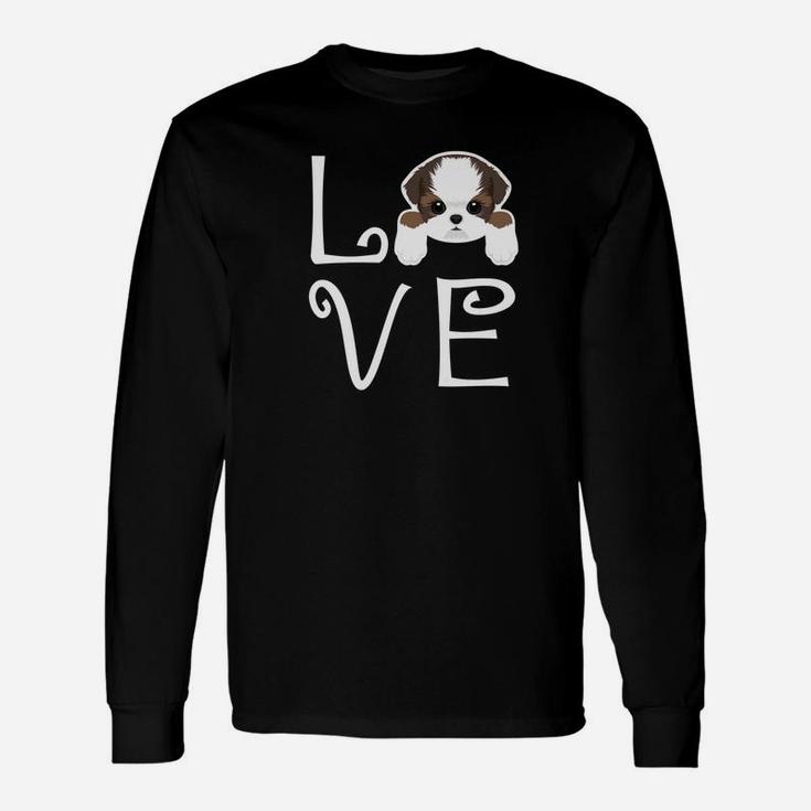 Shih Tzu Love Dog Owner Shih Tzu Puppy Premium Long Sleeve T-Shirt