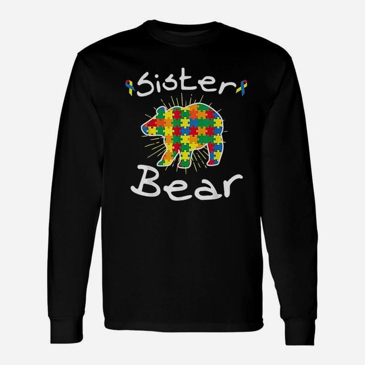 Sister Bear Puzzle Piece Long Sleeve T-Shirt