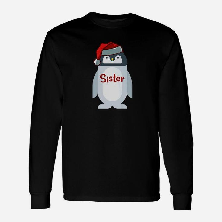 Sister Christmas Penguin Pajama Long Sleeve T-Shirt