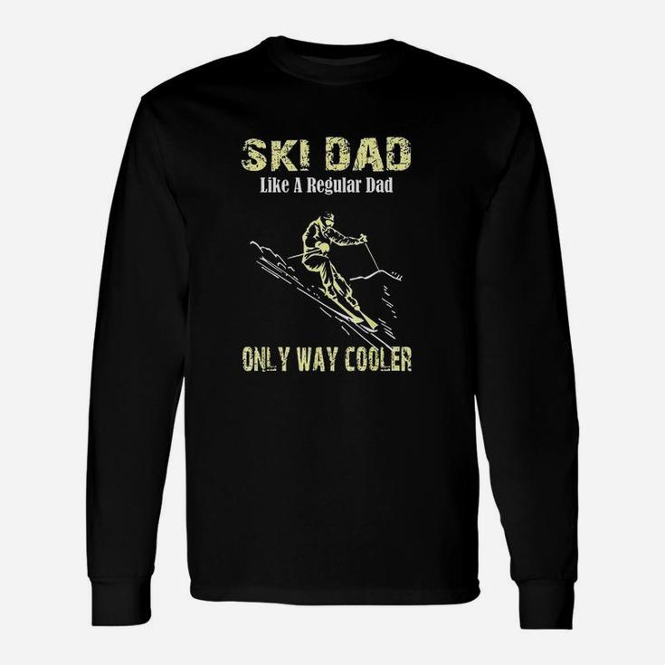 Ski Dad Skier For Fathers Skiing Long Sleeve T-Shirt