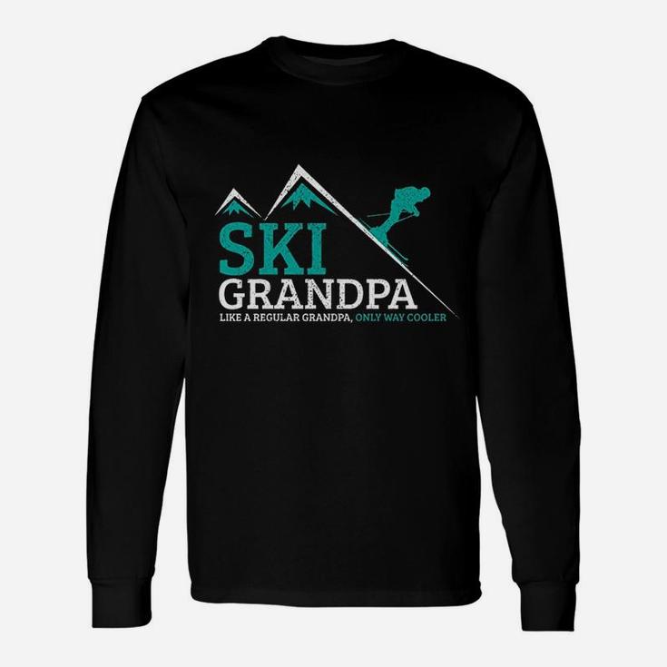 Ski Grandpa Saying Grandfather Skiing Skier Long Sleeve T-Shirt