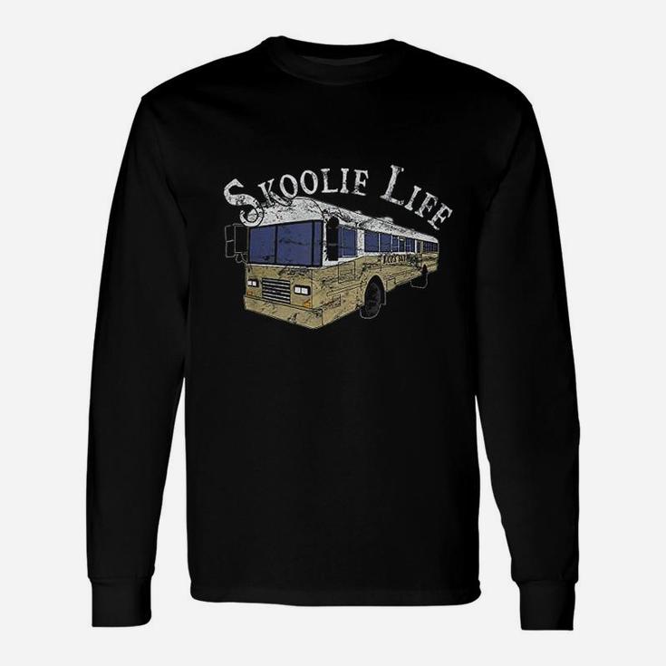 Skoolie Life Bus Conversion Nomad Lifestyle Long Sleeve T-Shirt