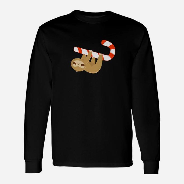 Sloth Christmas For Candycane Christmas Sloth Long Sleeve T-Shirt