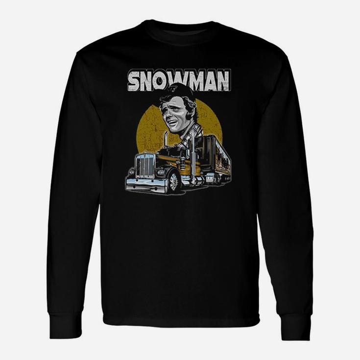 Snowman Smokey Truck Vintage Long Sleeve T-Shirt