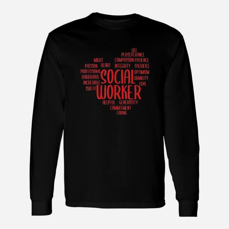 Social Worker Social Work Profession Social Sciences Long Sleeve T-Shirt