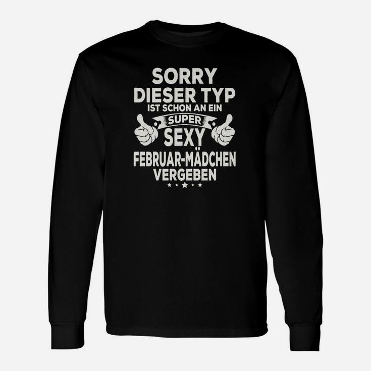 Sorry, Vergeben an Sexy Februar-Mädchen Langarmshirts, Humorvoll