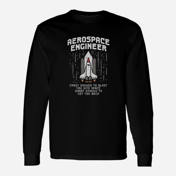 Space Man Aerospace Engineer Space Flight Long Sleeve T-Shirt