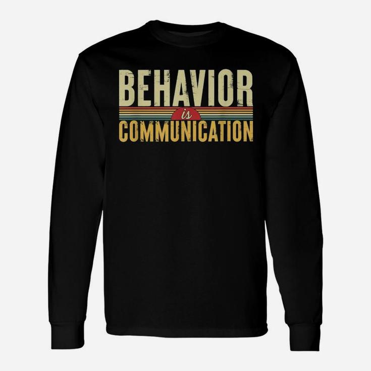 Sped Special Education Behavior Is Communication Vintage Long Sleeve T-Shirt