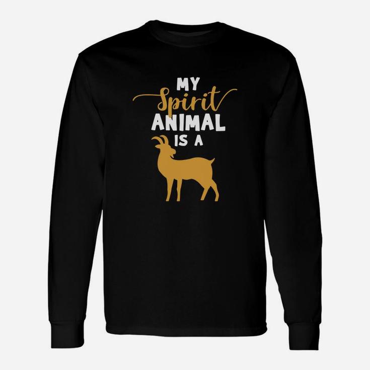 My Spirit Animal Goat Goat Lover Goat Long Sleeve T-Shirt