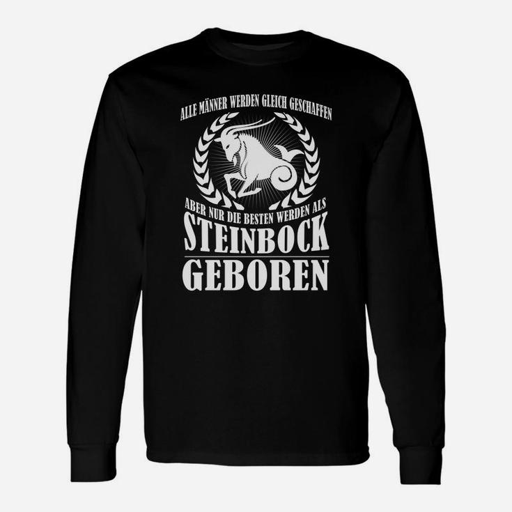 Steinbock Langarmshirts Herren, Spruch für Beste Männer Geboren im Januar