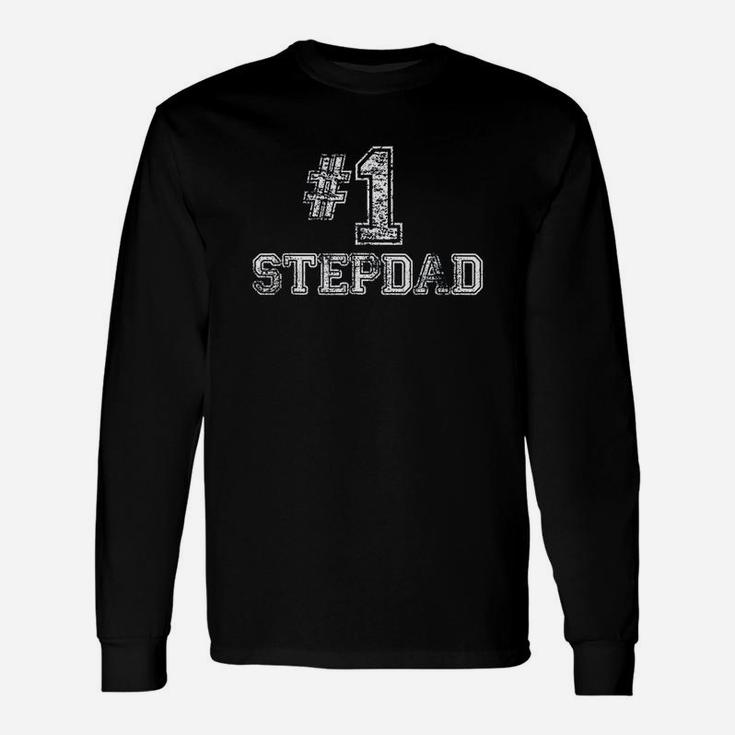 Stepdad Step Dad Number One Fathers Day Long Sleeve T-Shirt
