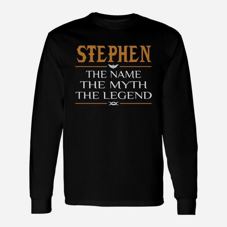 Stephen Legend Name Stephen Long Sleeve T-Shirt