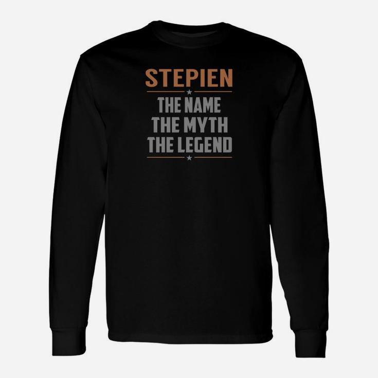 Stepien The Name The Myth The Legend Name Shirts Long Sleeve T-Shirt