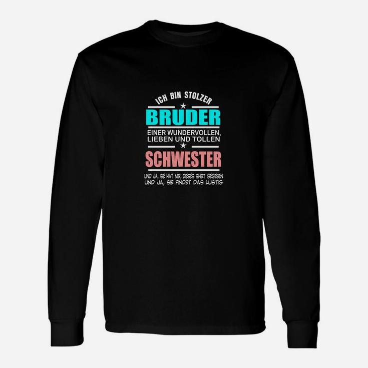 Stolzer Bruder Schwester Langarmshirts