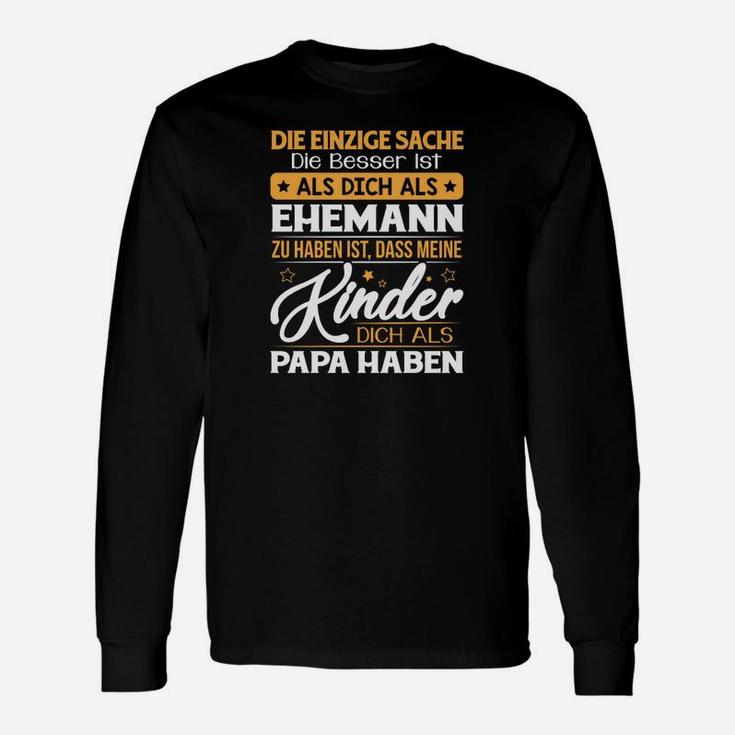 Süßester Ehemann und Papa Langarmshirts, Lustiges Familien Tee