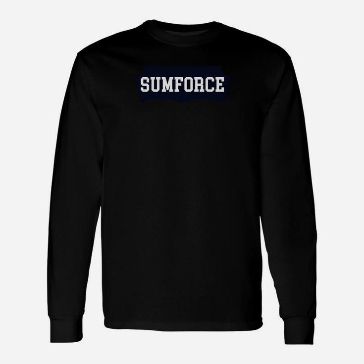 SUMFORCE Klassisches Logo Langarmshirts, Schwarz für Herren