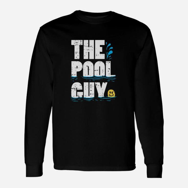 Summer Pool Guy Swimming Pool Boy Long Sleeve T-Shirt
