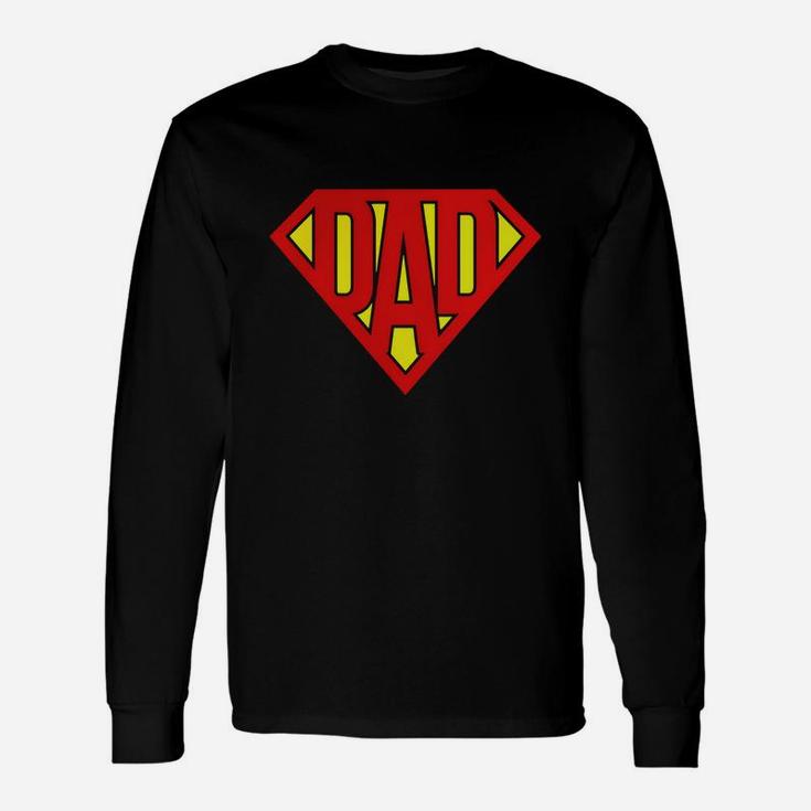 Super Dad Super Hero Dad Long Sleeve T-Shirt