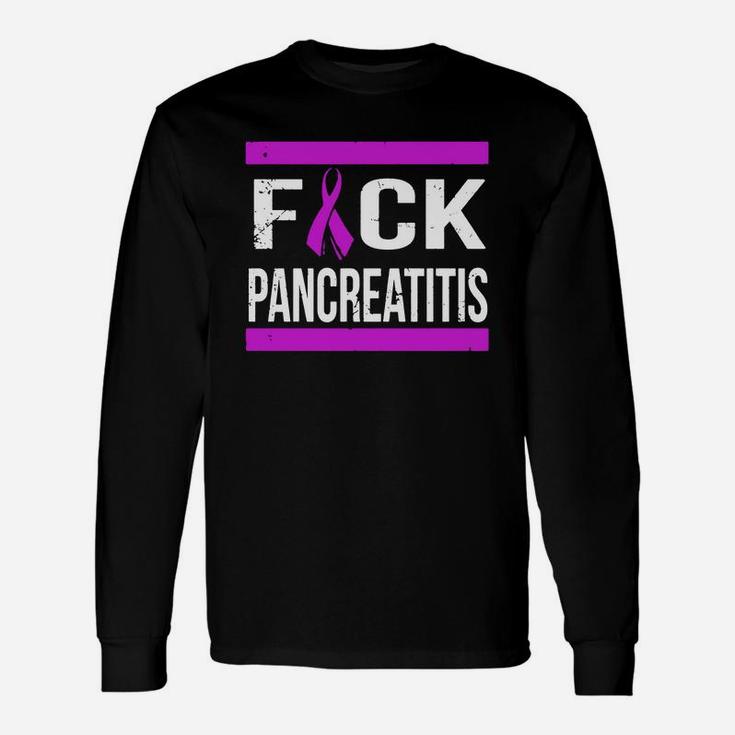 Support Pancreatitis Awareness Shirt Long Sleeve T-Shirt