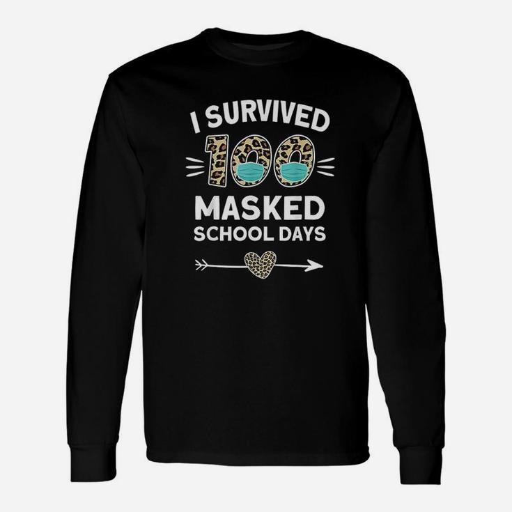 I Survived 100 School Days 100th Day Of School Long Sleeve T-Shirt