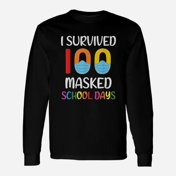 I Survived 100 School Days For Teacher Student Long Sleeve T-Shirt