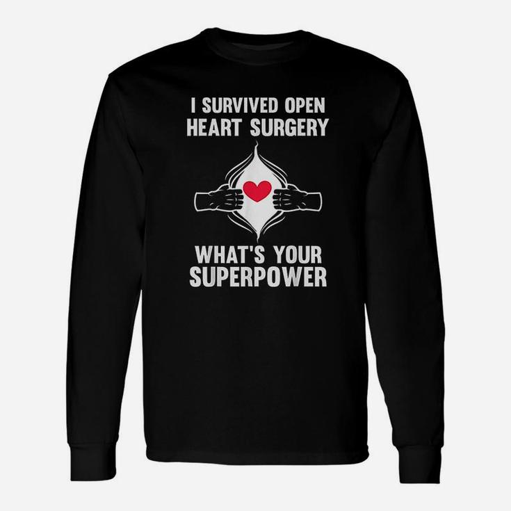 I Survived Open Heart Surgery Open Heart Surgery Men Women Long Sleeve T-Shirt
