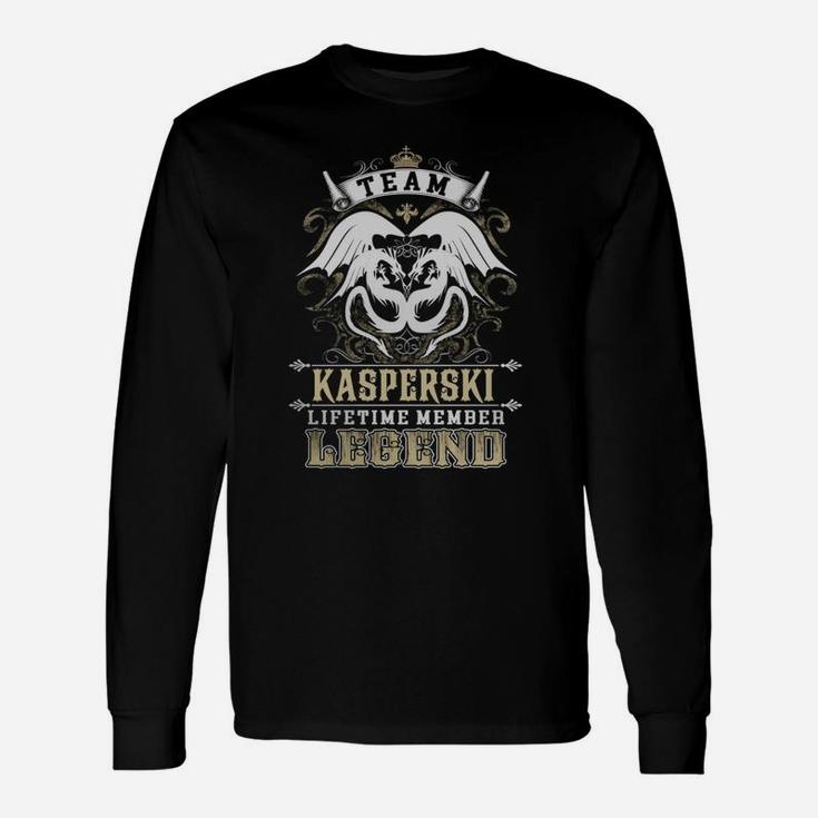 Team Kasperski Lifetime Member Legend -kasperski Shirt Kasperski Hoodie Kasperski Kasperski Tee Kasperski Name Kasperski Lifestyle Kasperski Shirt Kasperski Names Long Sleeve T-Shirt