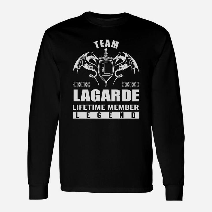 Team Lagarde Lifetime Member Legend Name Tshirts Long Sleeve T-Shirt