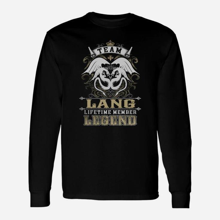 Team Lang Lifetime Member Legend -lang Shirt Lang Hoodie Lang Lang Tee Lang Name Lang Lifestyle Lang Shirt Lang Names Long Sleeve T-Shirt