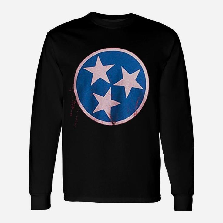 Tennessee Flag Vintage Distressed Long Sleeve T-Shirt
