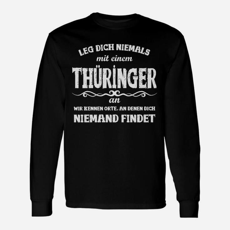 Thüringer Spruch Langarmshirts, Lokalpatriot Design & Warnhinweis