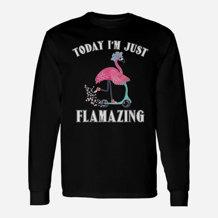 Today I Am Just Flamazing Flamingo Cycling Long Sleeve T-Shirt