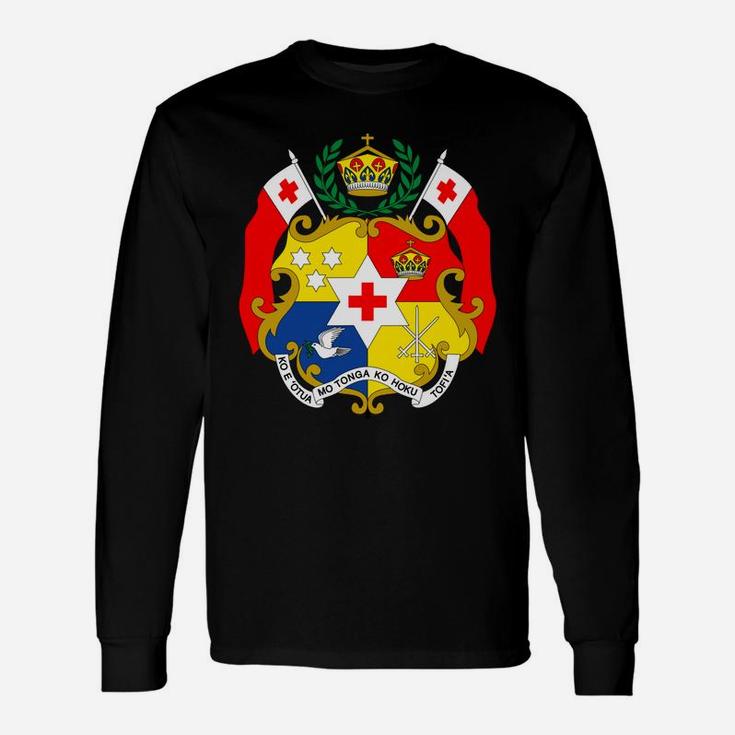 Tonga Coat Of Arms Shirt National Tongan Emblem Tee Long Sleeve T-Shirt