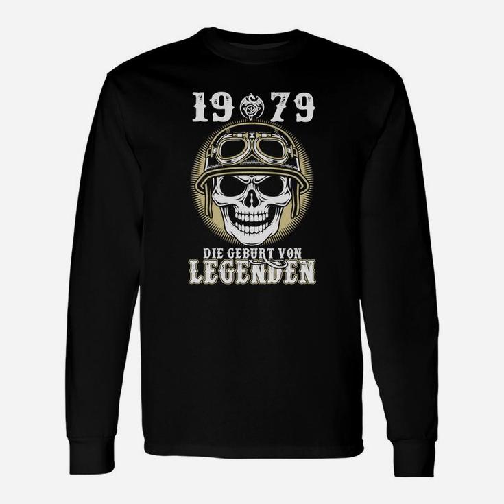 Totenkopf & Geburtsjahr 1979 Langarmshirts, Legenden Geburt Motiv