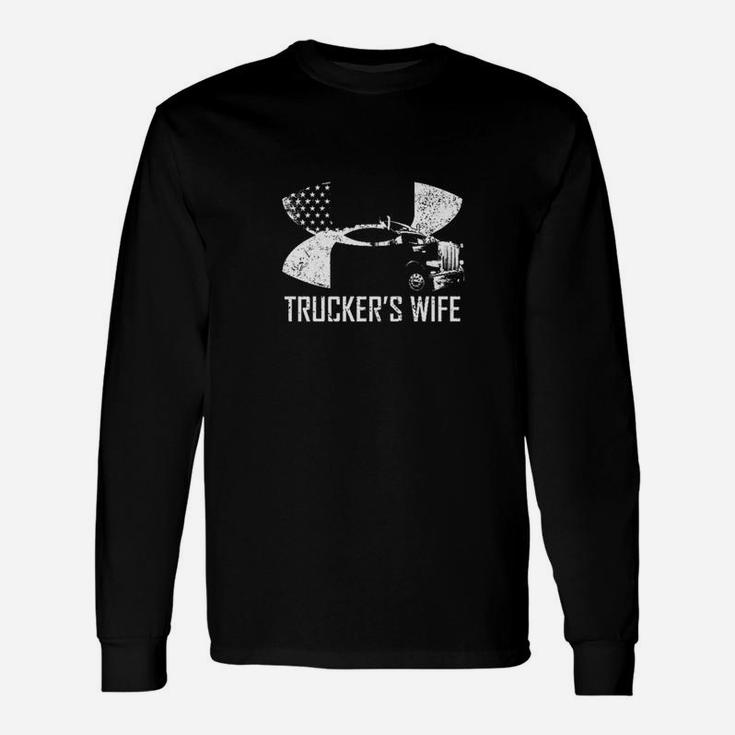 Truckers Wife For Christmas Long Sleeve T-Shirt