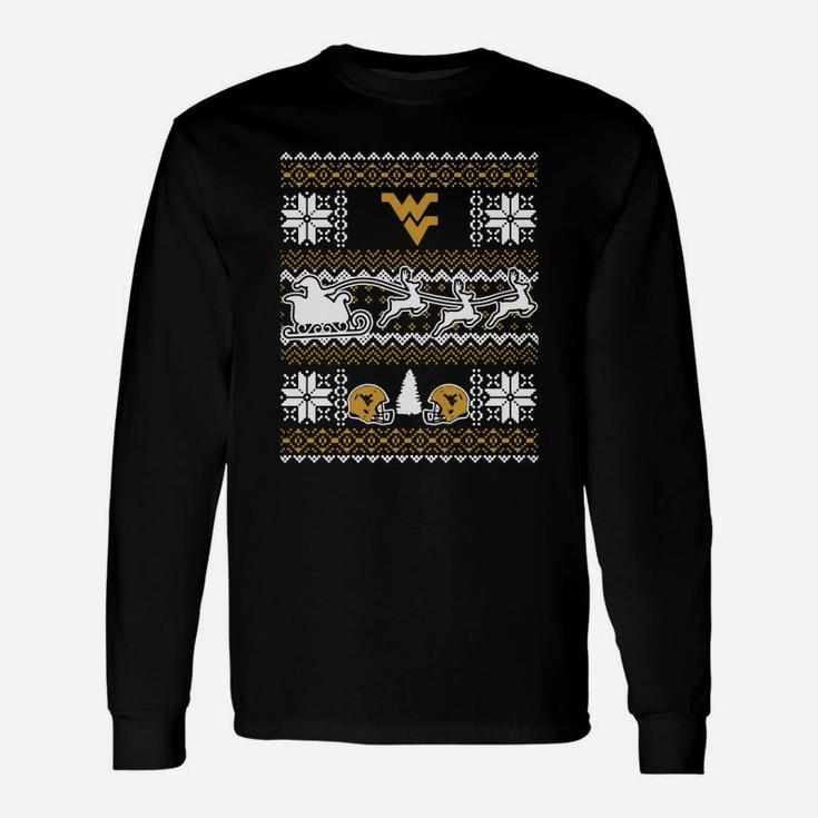 Ugly Christmas Sweater West Virginia Long Sleeve T-Shirt