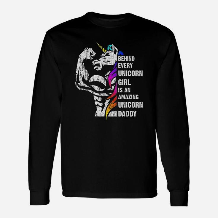 Unicorn Dad Dadacorn Dadicorn Daddycorn Inspirational Quote Long Sleeve T-Shirt