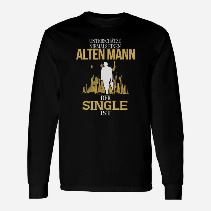 Unterschüchze Niemals Einen Alten Mann Langarmshirts