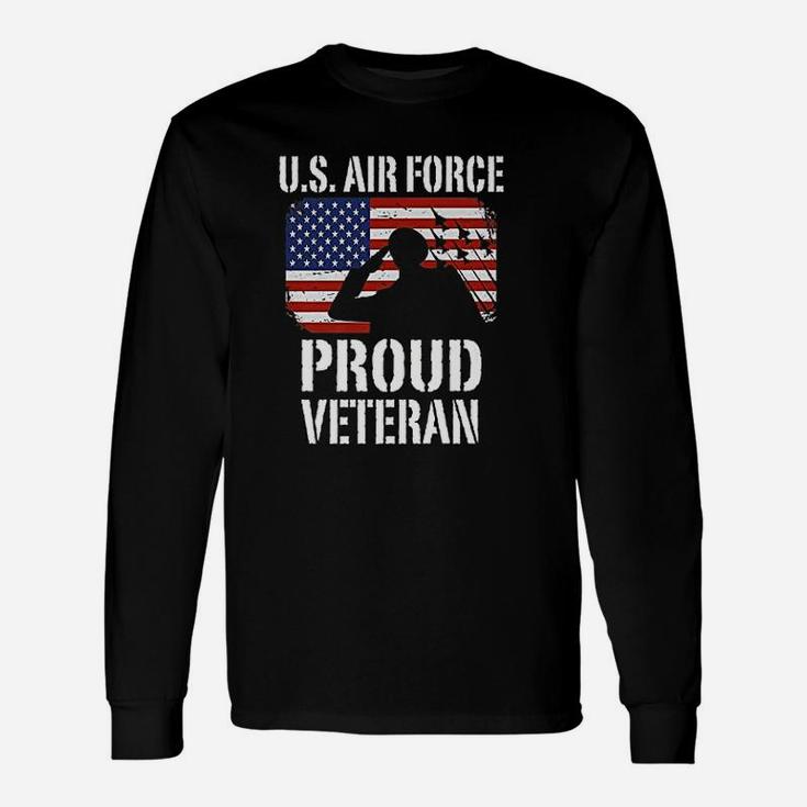 Us Air Force Proud Veteran Usaf Long Sleeve T-Shirt