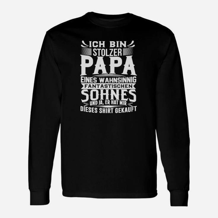 Vatertag Vater Papa Sohn Geschenk Langarmshirts