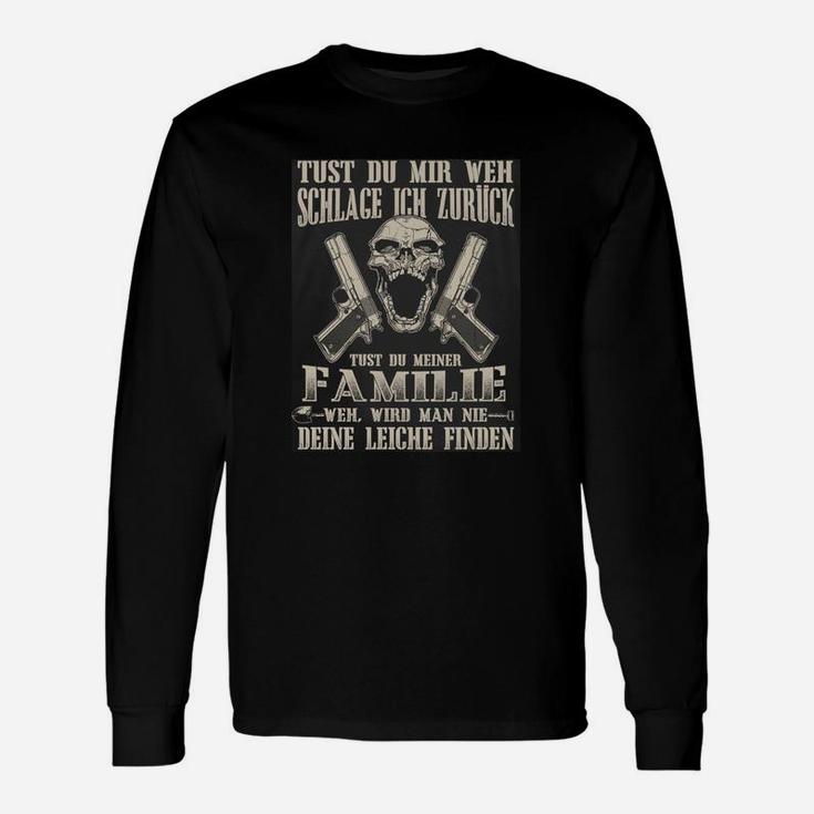 Vertrauen und Familie Langarmshirts, Motivationsdesign Schwarzes Tee