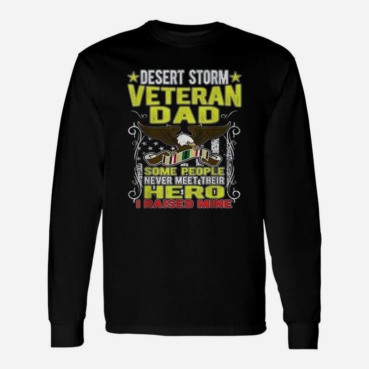 Veteran Dad Desert Storm Long Sleeve T-Shirt